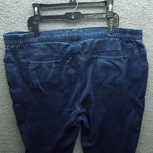 Catherines Women's 24W Sateen Stretch Blue Bootcut Jeans 45.5" 28.5" 14.5" - Picture 9 of 12